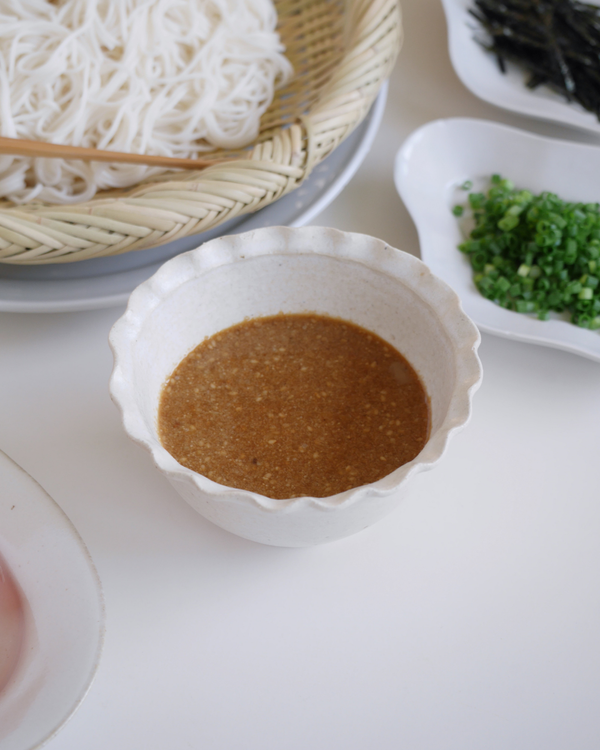 万能ごまだれで食べるそうめん