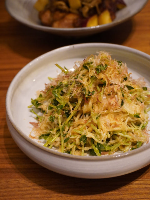 豆苗と大根の明太サラダ